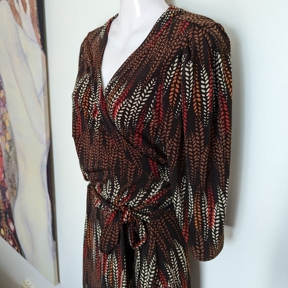 Laundry SHELLI SEGAL Faux Wrap Dress 10 - Picture 4 of 9